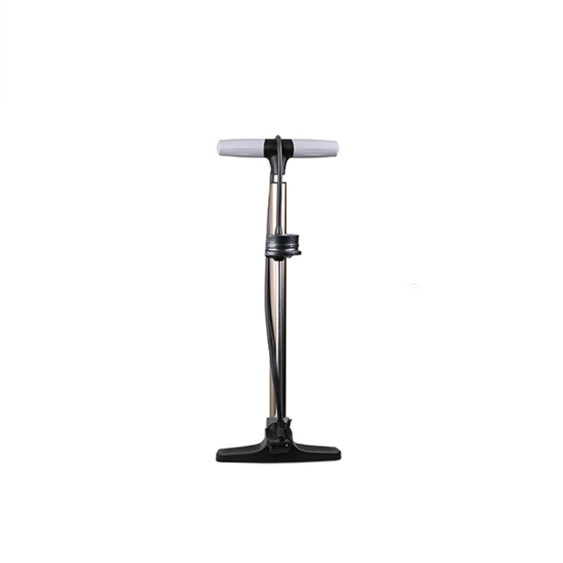 High end Aluminum bike floor pump psi with high pressure and flexible hose